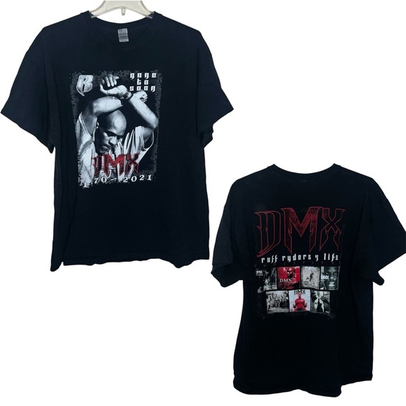 DMX Ruff Ryders 4 Life Double Sided Memorial T-shirt Size XL - Picture 1 of 9